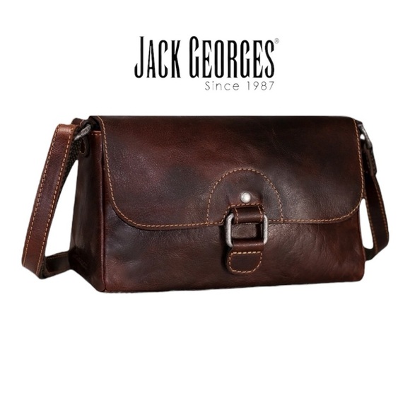 Jack Georges (NWT) GENUINE LEATHER VOYAGER EMMA PETITE CROSSBODY BAG w/RFID - Picture 13 of 14